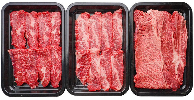 우리는정육가든 1++ 한우 등심 업진안살 앞치마살 특수부위 소고기 모듬 세트 구이용 600g, 1개