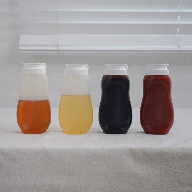 [헤이두 홈] 흐르지 않는 멀티 소스통 꿀 시럽 케찹 굴소스 밀폐용기, 1개