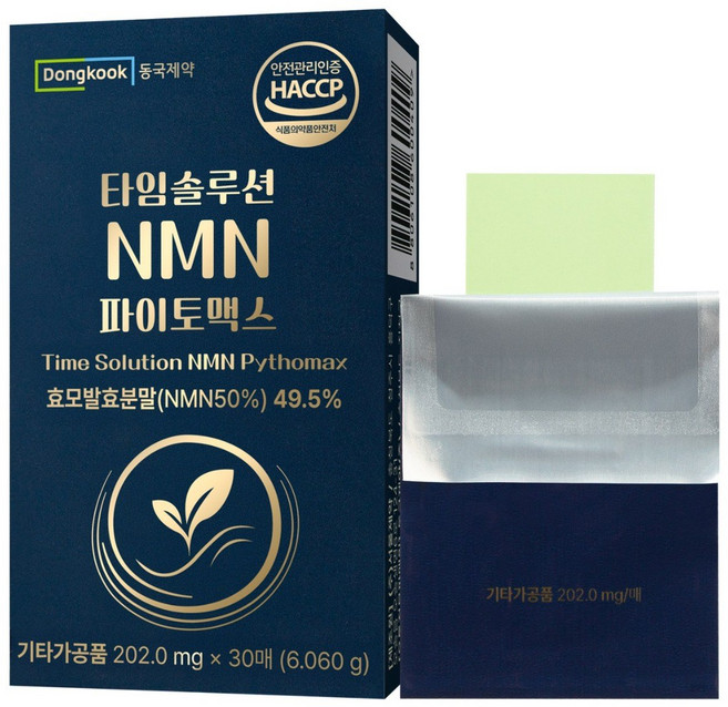 동국제약 타임솔루션 NMN 파이토맥스, 1박스, 30회분