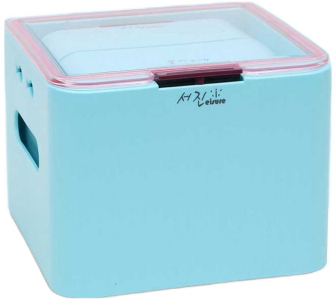 서진레져 붕어도시락 라지 Large 단품 글루텐용기 미끼통 떡밥그릇 옥수수용기떡밥 밀폐보관함 국산 정품 파란낚시, 1개