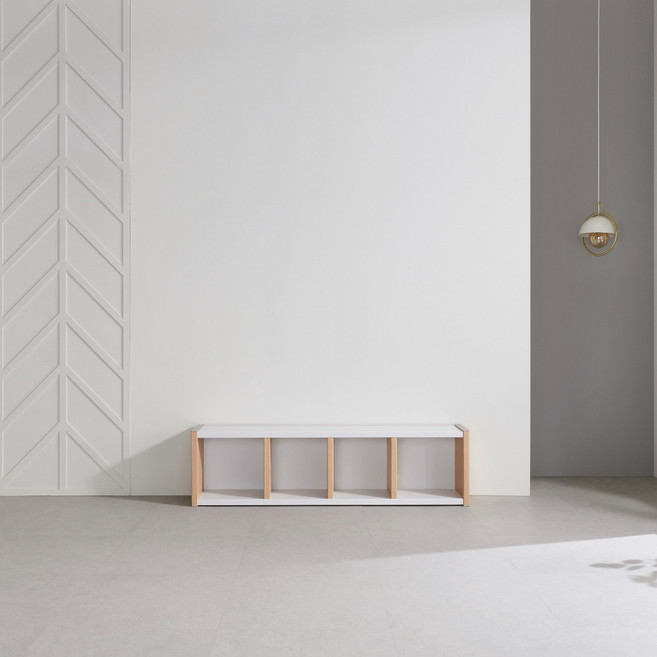 라센 1단 1600책장, 메이플화이트