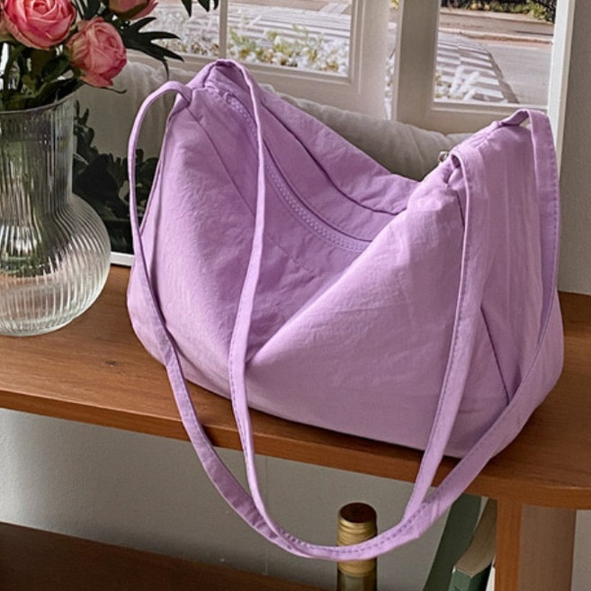 키메라제이 바스락컬러 사각 지퍼 숄더 에코백 6color