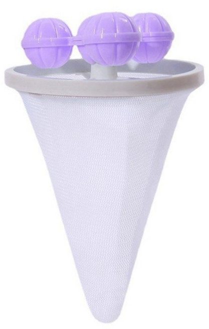 오드상회 세탁기 먼지 제거볼 보플 제거망 세탁볼 세탁기먼지거름망 드럼세탁기세탁볼 세탁기거름망 통돌이세탁볼, 8개, 퍼플