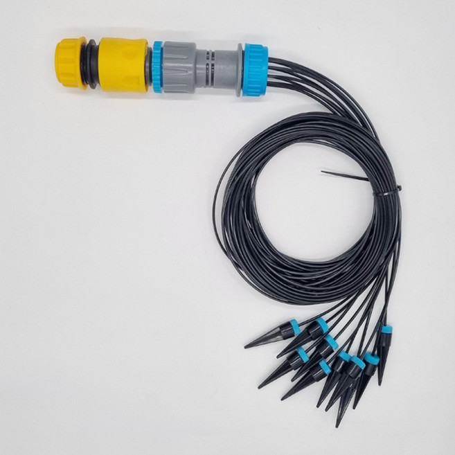 화분 물 분배기 물호스 연결 자동 급수 공급 원예 식물 화초 조리개 급수기, 10P 분배기, 1세트