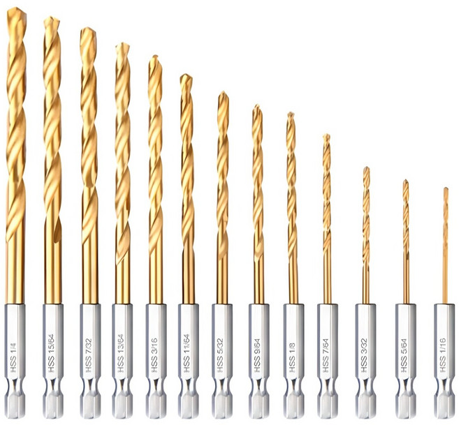하미유통 철 스테인레스 드릴비트 13종세트 전동드릴 임팩겸용, 1세트
