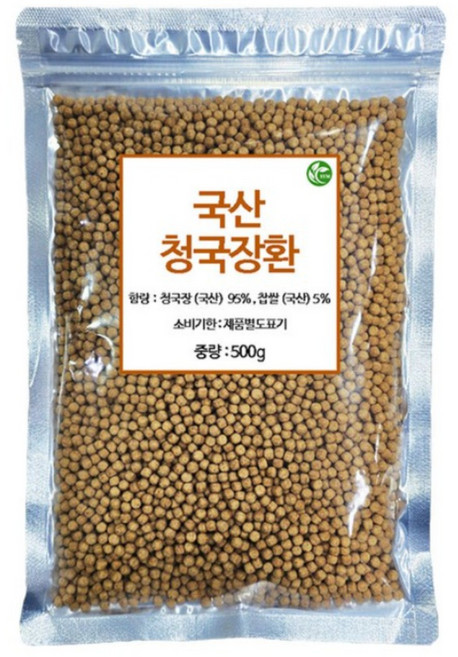 신영몰 국산 청국장환 500g 국내산 청국장 발효콩 사용, 2개