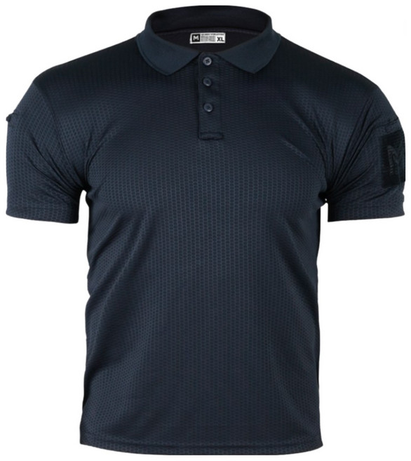 [밀리브로] 도미넌트 폴로 카라 반팔 티셔츠 네이비 - 간부 군인 군대 등산복 머슬핏 전술용 아웃도어 등산 운동