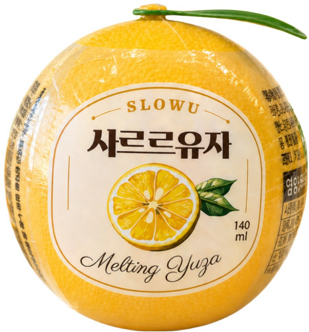 NEW 사르르유자 4개입 유기농 유자 샤베트 아이스크림, 4개