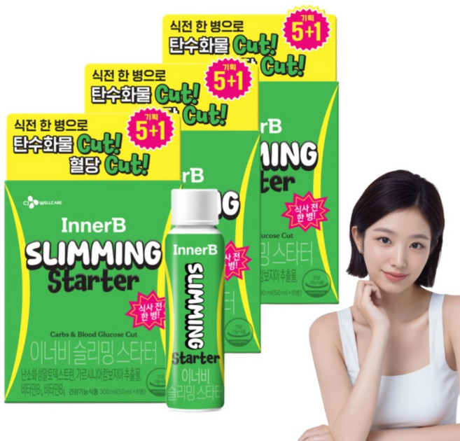 이너비 슬리밍 스타터, 3박스, 6회분