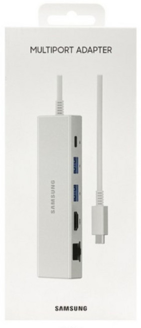 삼성전자 5in1 USB허브 C타입 멀티포트 2022 EE-P5400USEGKR, 1개, 실버