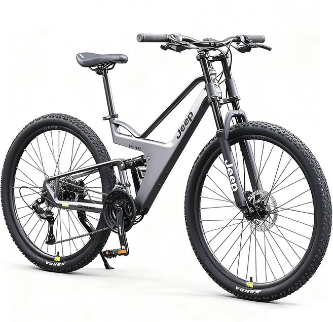 3위 - Jeep CR890 마그네슘 다운힐 풀샥 MTB 산악자전거, 스톤 그레이, 26인치, 24단, 26인치, 그