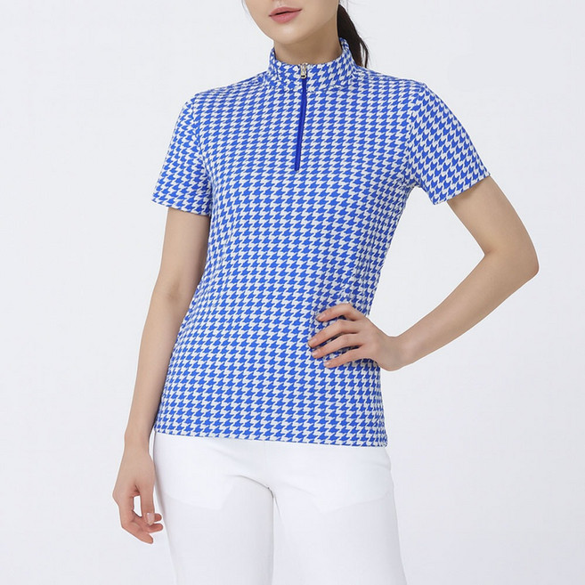 이원재 골프 하운드투스 여성 반팔 반집업 티셔츠