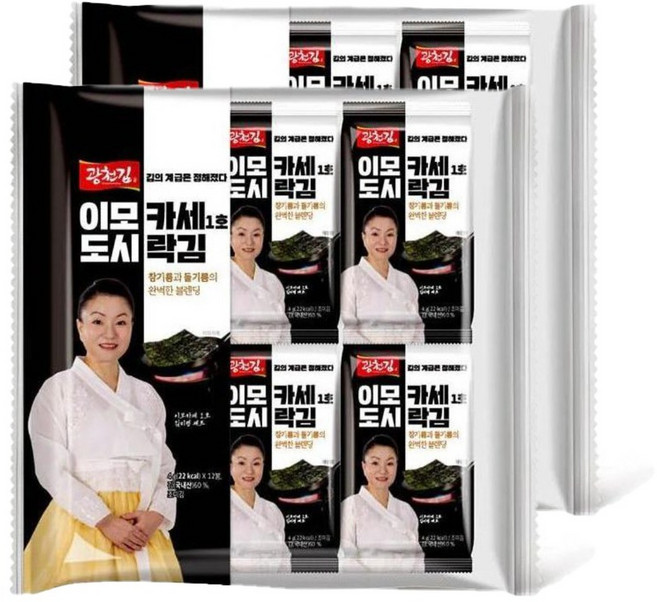 이모카세 도시락김 12봉, 4g, 24개
