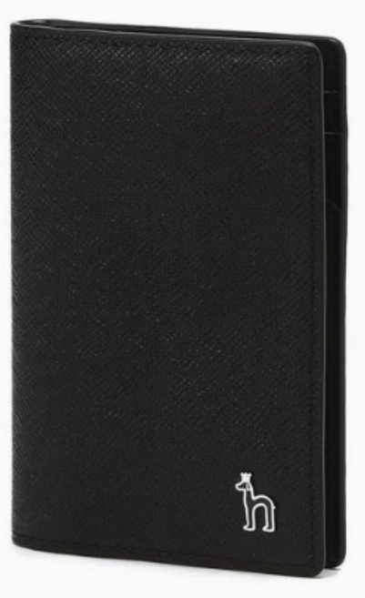 헤지스 솔리드 남성 소가죽 카드지갑 (선물포장)