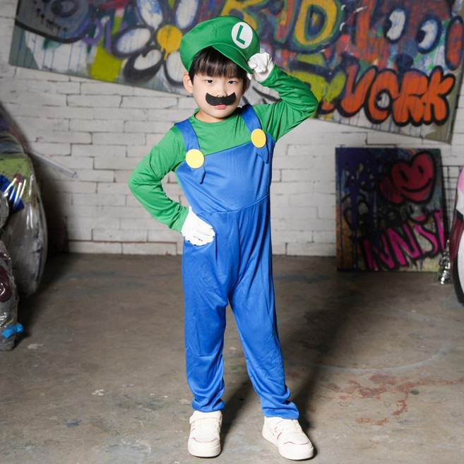 여아동 슈퍼마리오 아동 할로윈의상 코스튬 세트