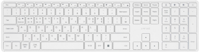 라이프썸 슬림 블루투스 키보드 (LFS-HA39) 9종 택1, 화이트, LFS-HA39, 제조사축