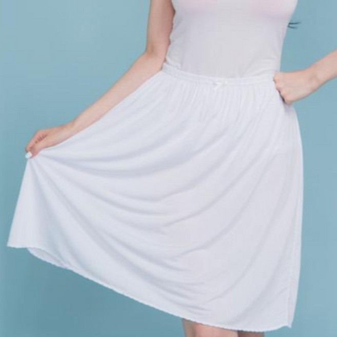 1+1 국산 여성용 훌라 인견 속치마 2매