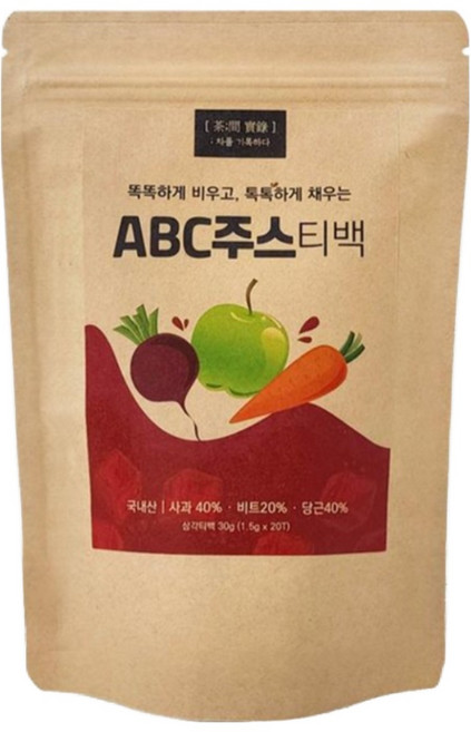 착한농부 ABC주스 티백차 20T, 1.5g, 20개입, 1개