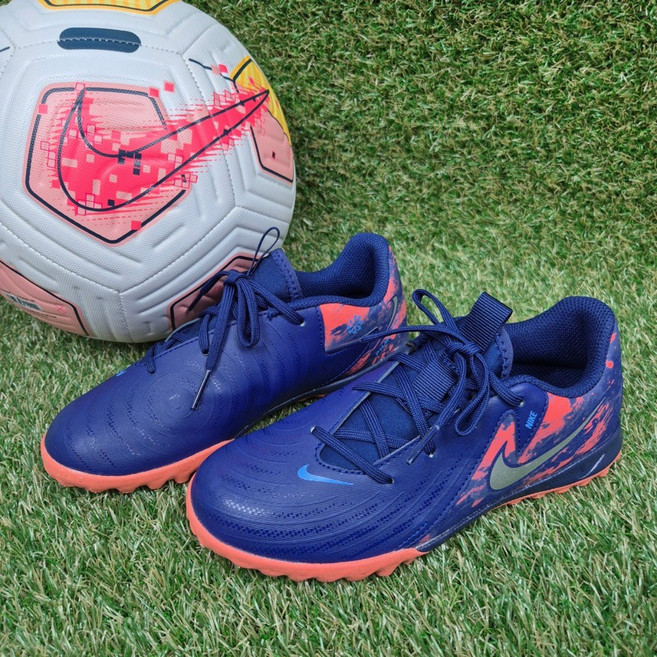 나이키 주니어 팬텀 GX2 아카데미 '엘링 홀란' 블루 보이드 크롬 로우 컷 풋살화 [국내매장판 A/S가능]