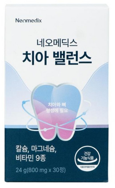 [공식판매처] 칼프디마 네오메딕스 치아밸런스 치아 뼈 건강 칼슘 영양제, 4개, 30정
