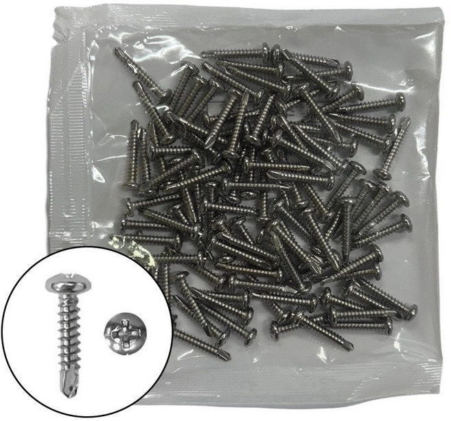 소포장 스텐 직결 피스 서스 철판피스 SUS 둥근머리, 1세트