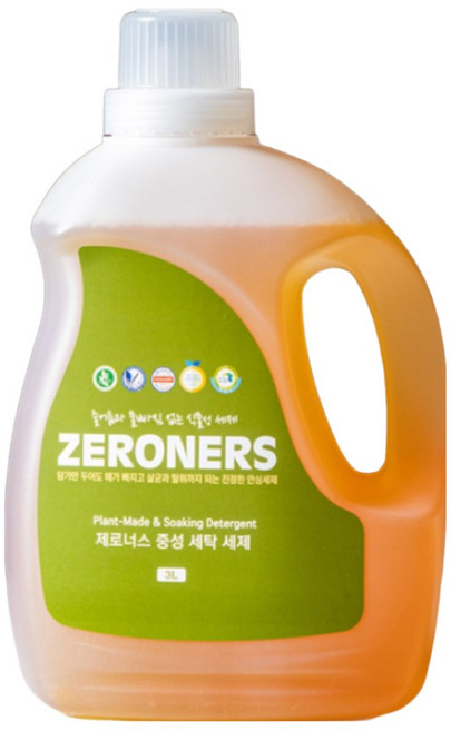 제로너스 식물성 비건 세탁세제 3L, 1개