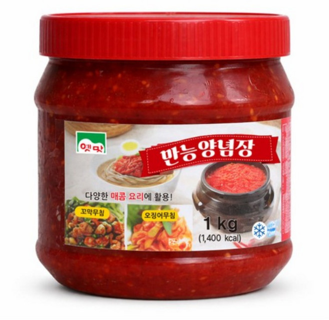 고향식품 비빔장 만능 양념장 다데기 냉면 소스 1kg, 1개