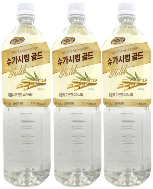 리치스 슈가시럽 골드, 1.5L, 4개