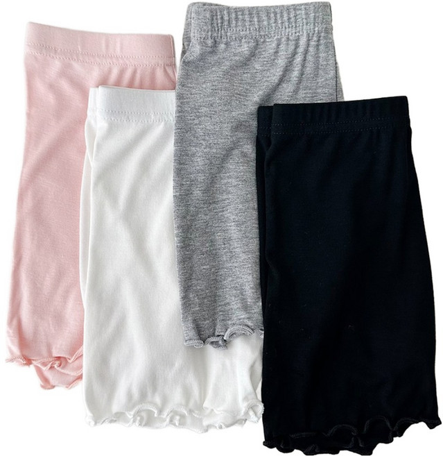 에끌 촤르르 비스코스 스판 여아 속바지 4개 세트