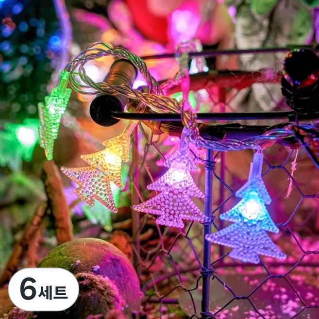 LED 3M명절 분위기 등 야외 조명 등 캠핑 장식소품 조명 장식 줄조명 INBIN-SD, 6세트, 타입A