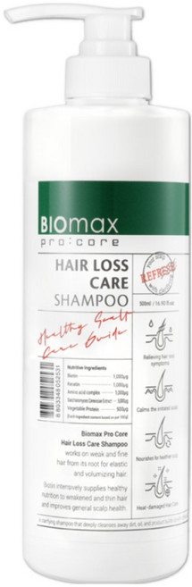 바이오맥스 설페이트 계면활성제 없는 프리 약산성 탈모 샴푸, 500ml, 2개