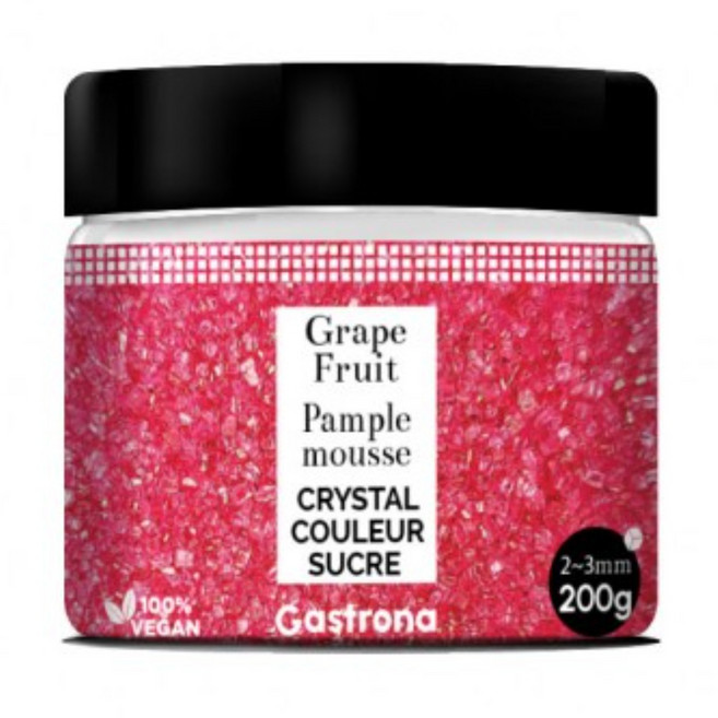 슈가 크리스탈 / 매트 실버 (2mm) / 컬러슈가, 1개, 200g, 그레이프프룻(자몽)