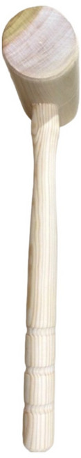 민속마당 떡메 고급느티나무망치 미니떡메망치 /유아용용떡메/유치원떡메/떡메/인절미만들기/나무망치, 1개
