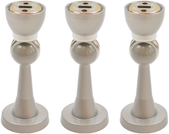 무드체인지 자석 방문 도어 스토퍼, 3개, 그레이