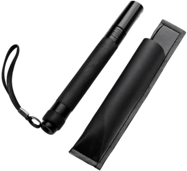 루티 초경량 미니 호신용 삼단봉, 1개, 블랙