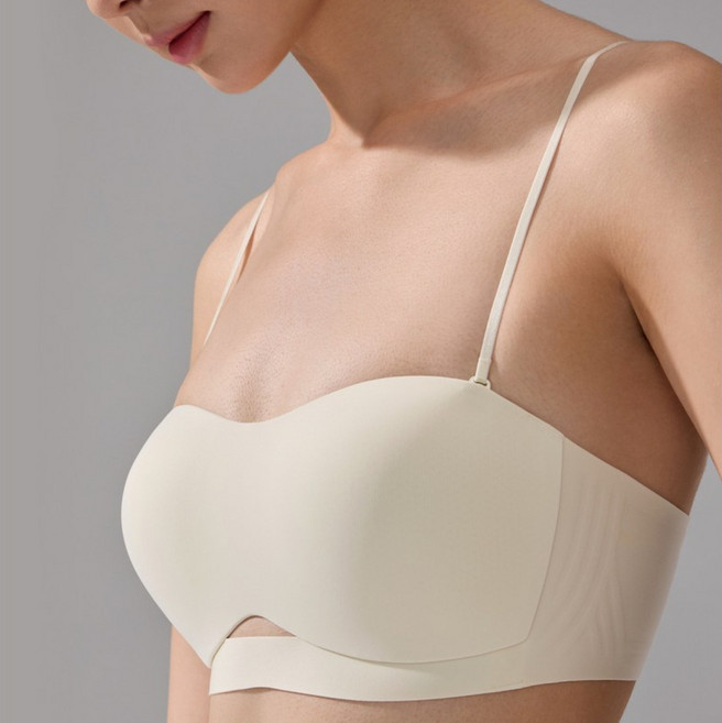 앨오앤지 흘러내리지 않는 스트랩 탈착가능 심리스 오프숄더 브라