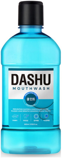 다슈 데일리 구강청결제 쿨민트향, 800ml, 1개