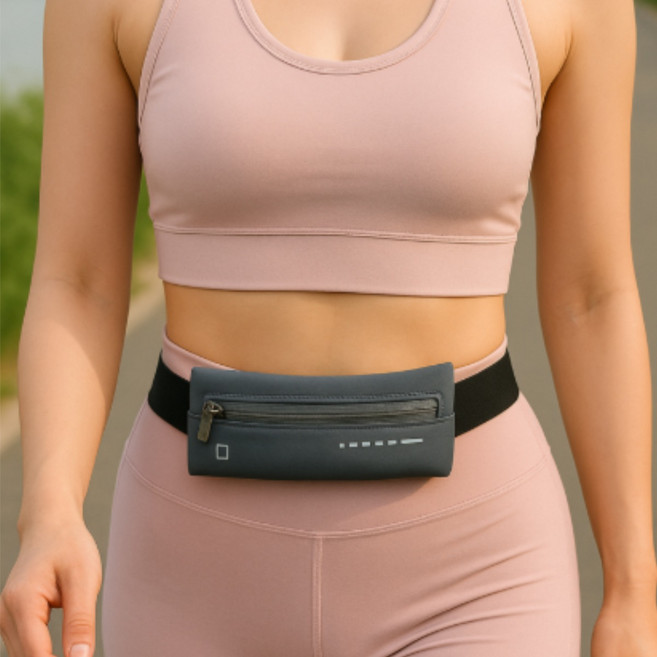 필레이프 고급형 러닝벨트 울트라핏 초경량 마라톤 벨트, 그레이(모델B), 1개