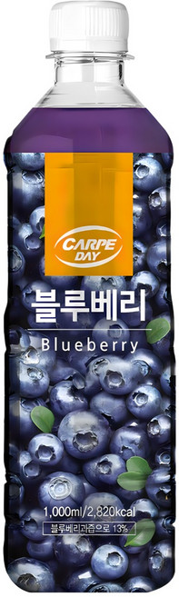 대호 블루베리 액상 카르페데이 1000ml 12개입, 1L, 12개