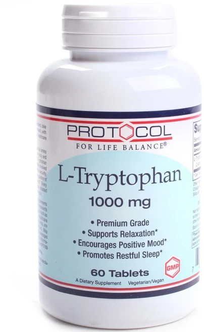 프로토콜포라이프밸런스 L-트립토판 1000mg 타블렛, 60정, 1개 - 쿠팡