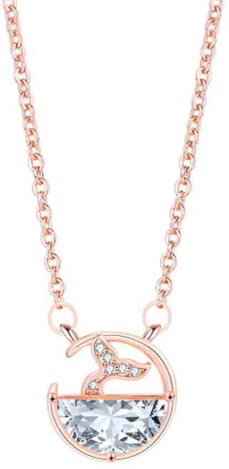 [아임봄] 변색없는 여성용 행운 고래 은 팬던트 목걸이