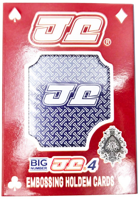 4번 제이제이 JJ맥스점보 엠보홀덤카드 (JJ MAX JUMBO), 블루blue 1개, 1개
