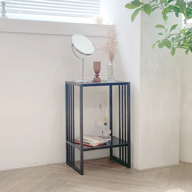 코지테일러 모던 일상 스탠드 협탁 B57, 블랙