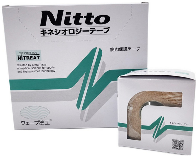 니토 키네시올로지 스포츠테이핑 NK-50 5cmX5m 1박스 6롤 키네시오로지 근육테이프 테이핑, 6개입, 1개