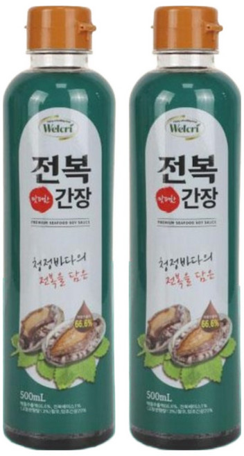 웰크리 구룡포 전복간장 500ml/1+1, 2개, 500ml