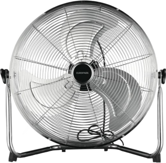 유로파크 40cm 대형 메탈 공업용 선풍기, 실버, EU-8816