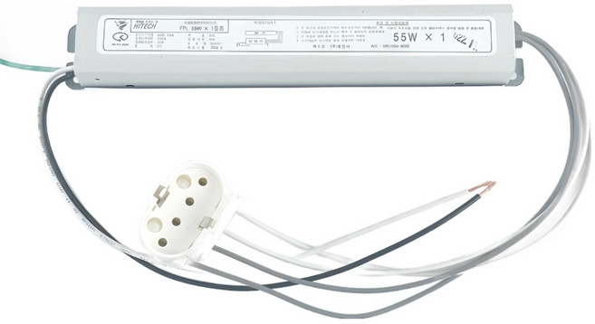 FPL 안정기 55W 1등용 + PL소켓 세트, 1세트