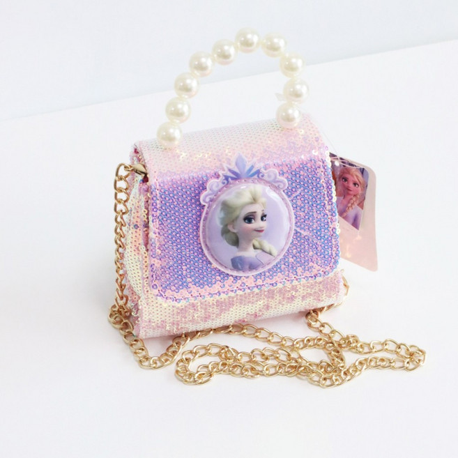 겨울왕국 LED 스팡클 펄 엘사 크로스백
