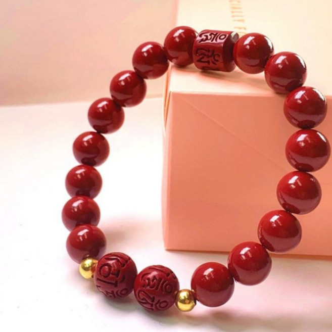 오지끄 O.JIK 패션염주 경면주사 복 삼재 불교 액막이 부적 염주팔찌