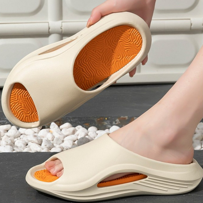 유티즌 슬리퍼 발편한 푹신한 무중력 쿠션샌들 족저근막 키높이 슬리퍼